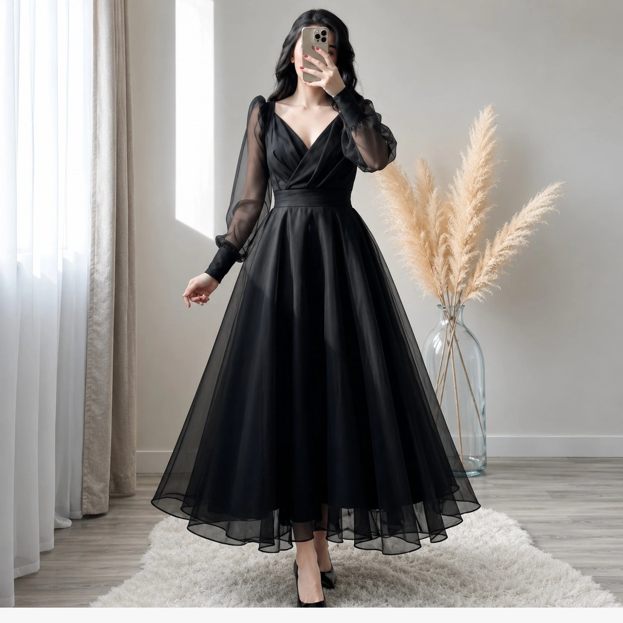 Net Party Wear Gown