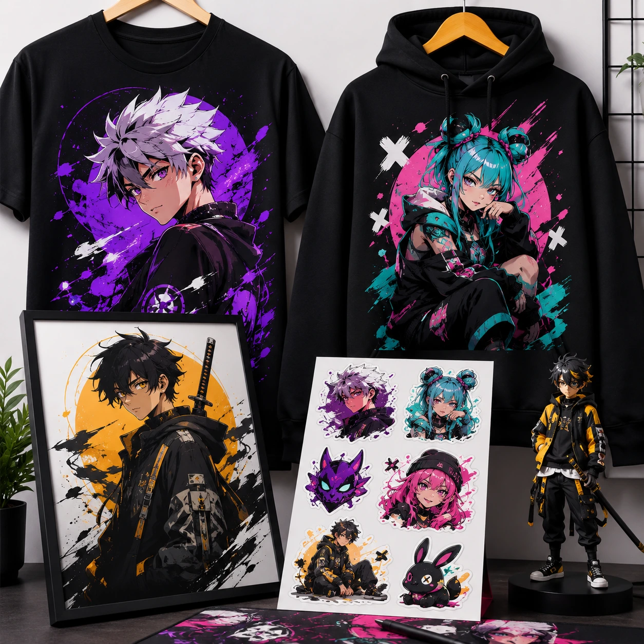 Anime & Graphic Designs