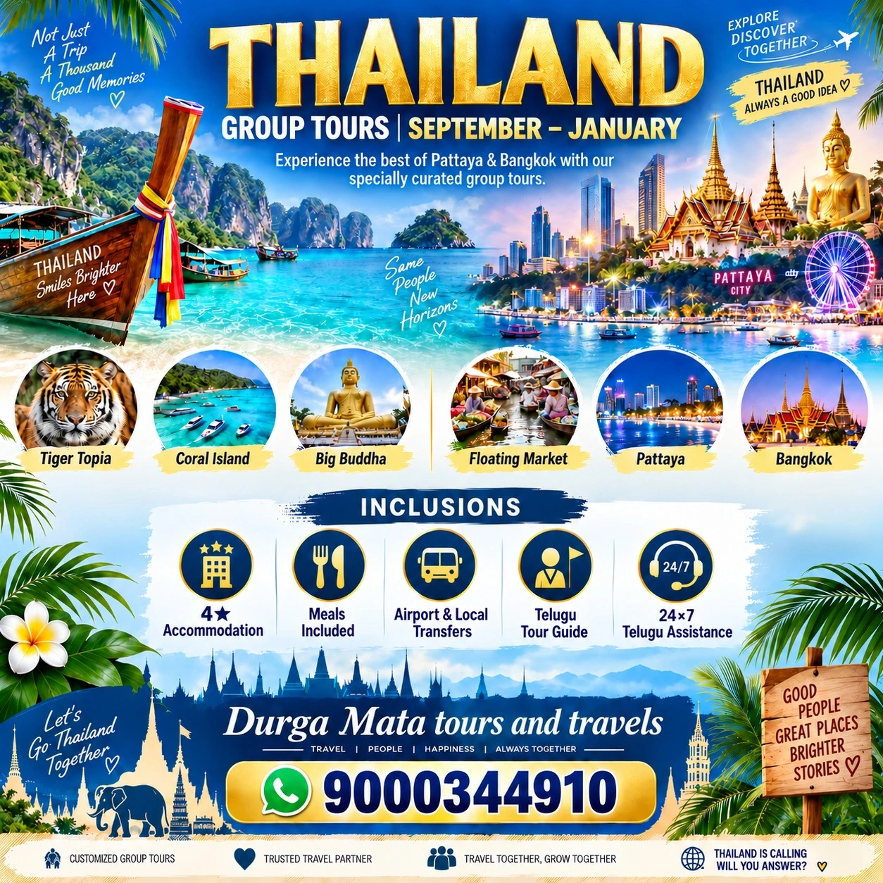 Thailand Group Tour Pattaya and Bangkok