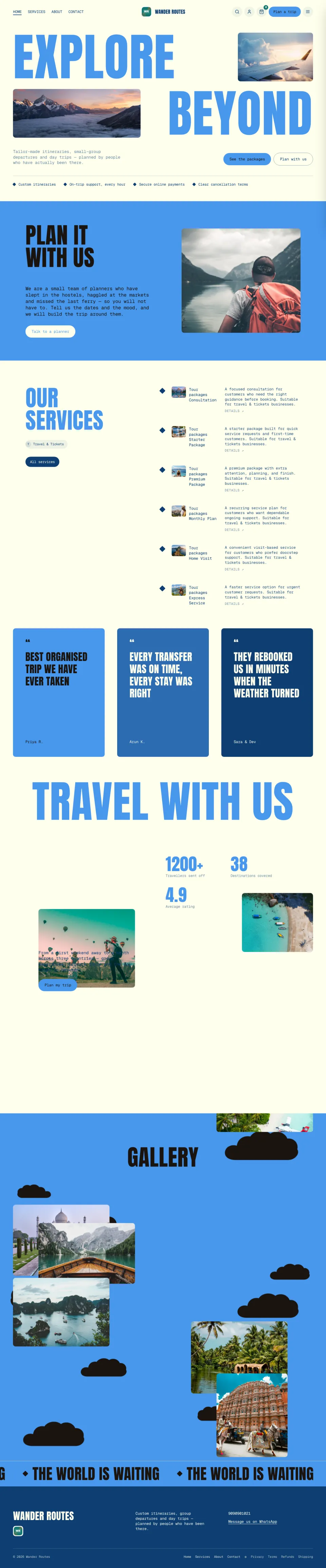 Travel · Altitude full website preview