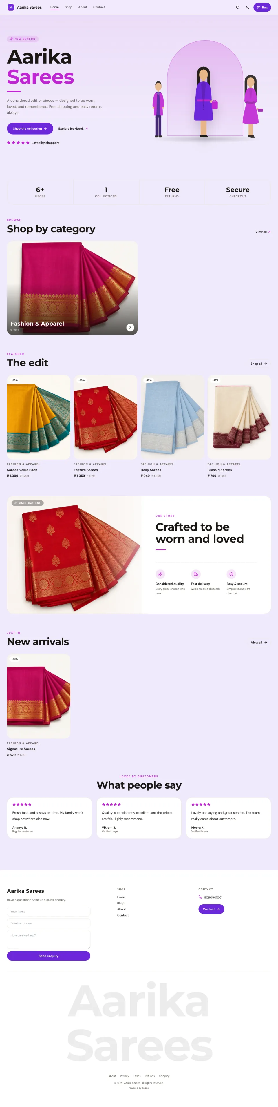 Classic full website preview