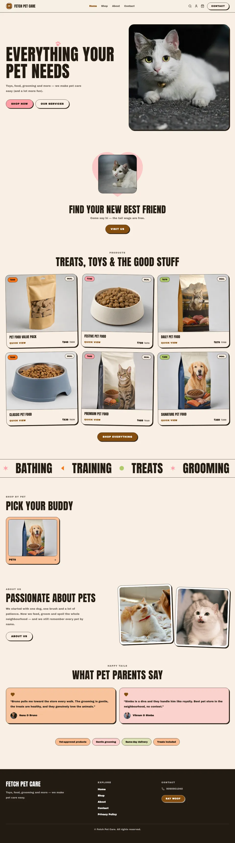 Pets · Fetch full website preview