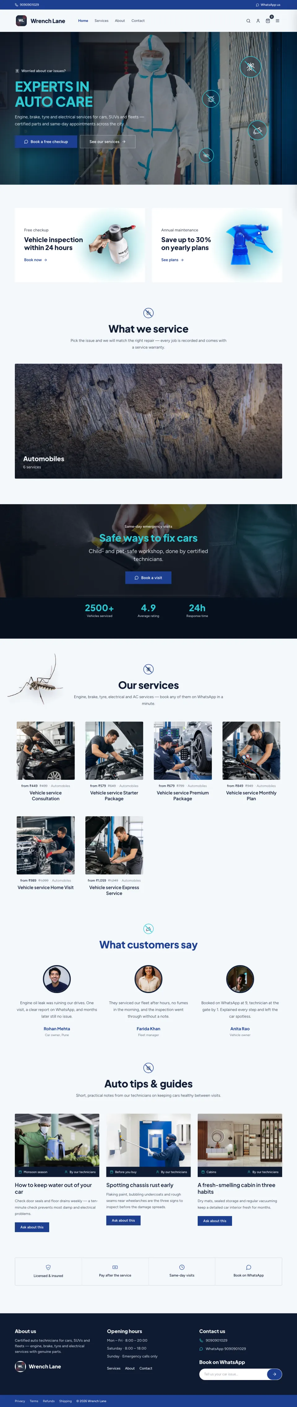 Pest Control · Shield full website preview