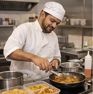 Chef preparing food preview